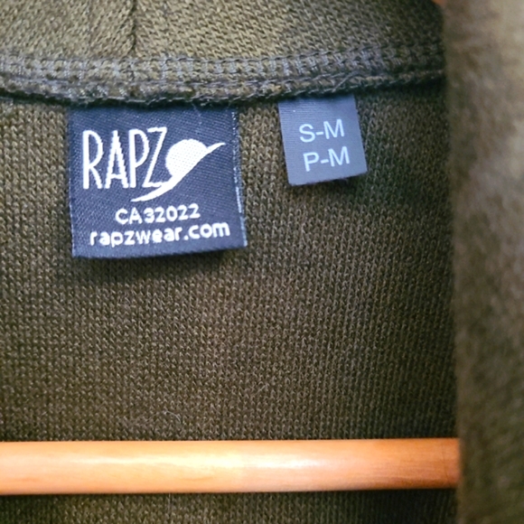 Rapz Draped Wool Blend Vest/Open Cardigan - S/M - Picture 3 of 5